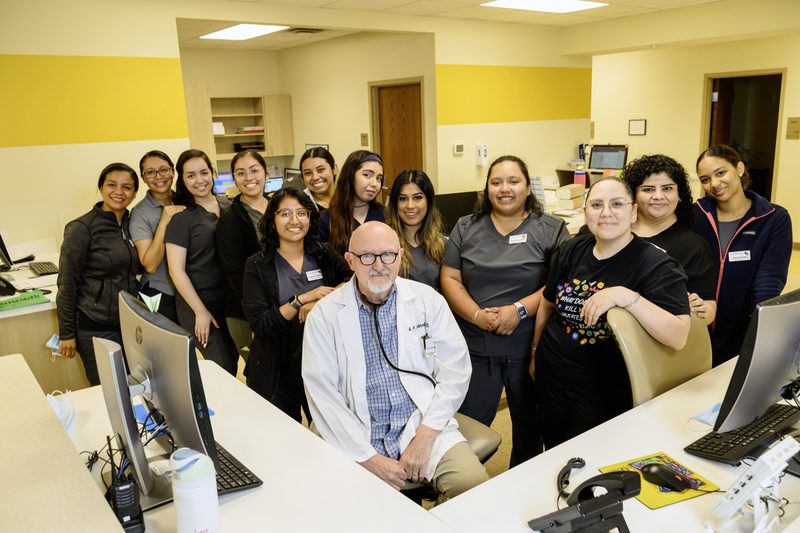 Good Samaritan Health Centers of Gwinnett staff group at the front desk